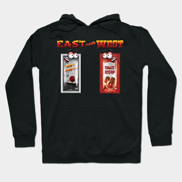 East meets West Hoodie by Pigeon585